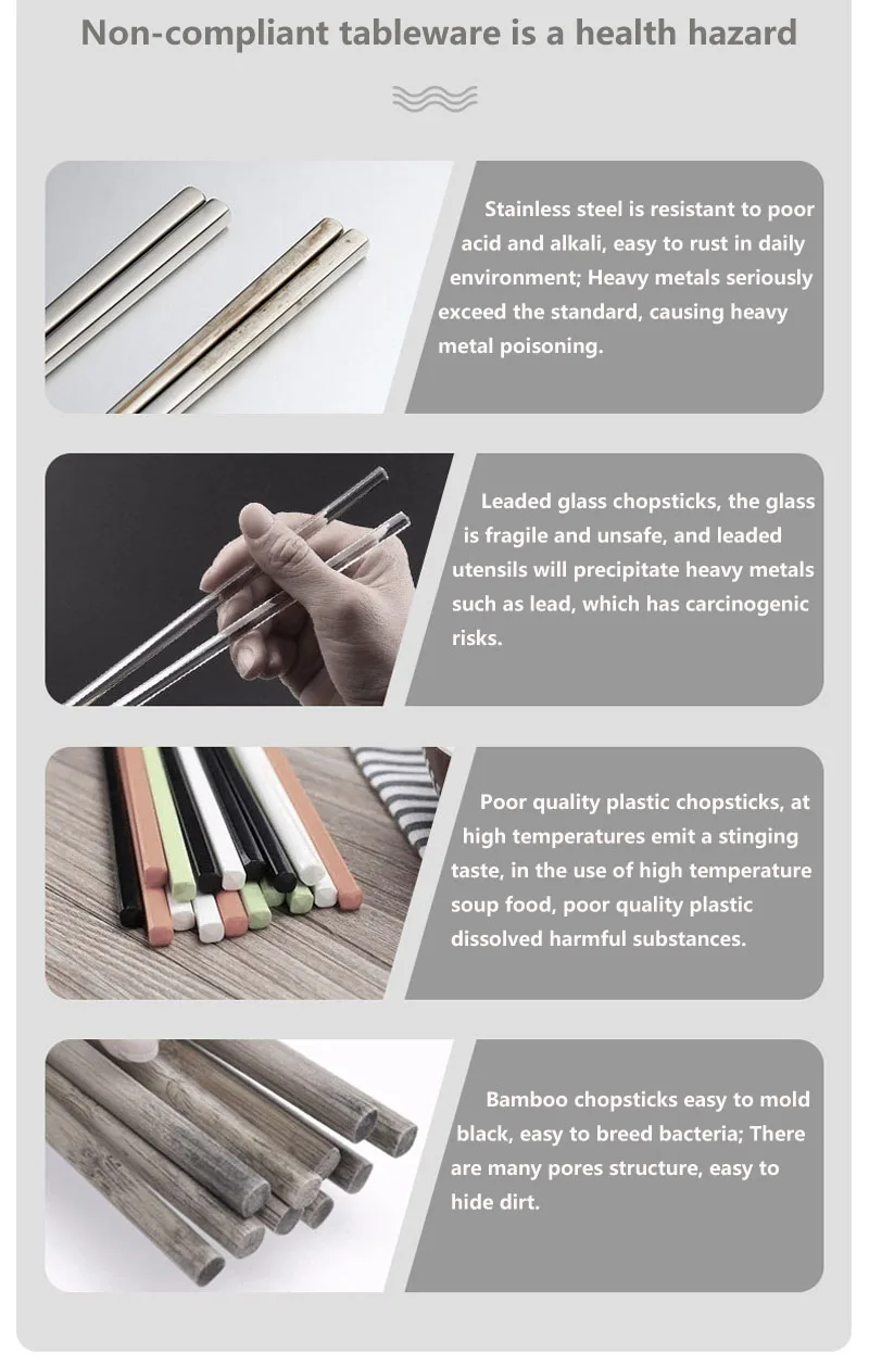 Palillos de titanio antideslizantes para camping y hogar, regalo - imagen 5