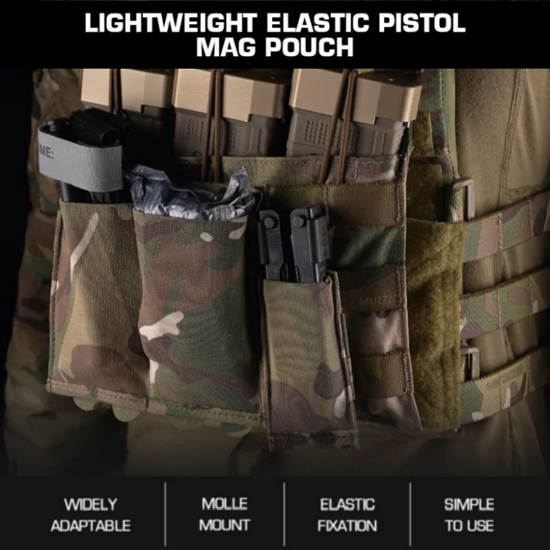 Bolsa MOLLE organizadora elástica ligera para accesorios tácticos