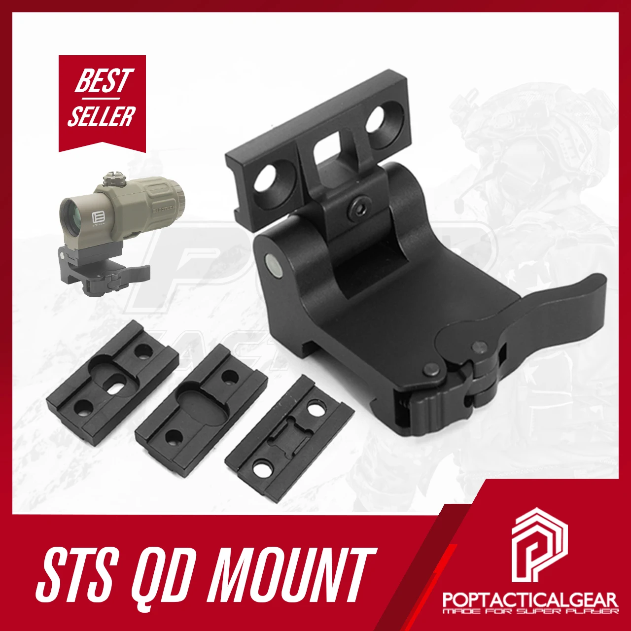 Elevador de montura táctica Picatinny para Glock G33 G43 G45 - imagen 5