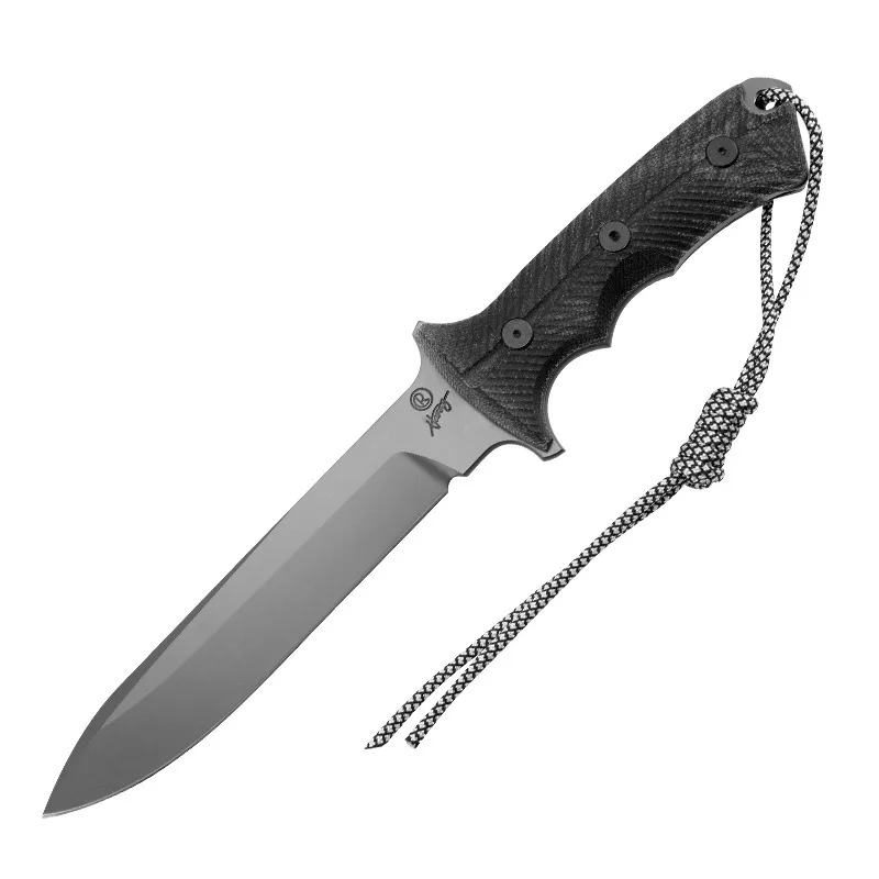 Cuchillo táctico Chrisf supervivencia hoja recta quilla integrada - imagen 4