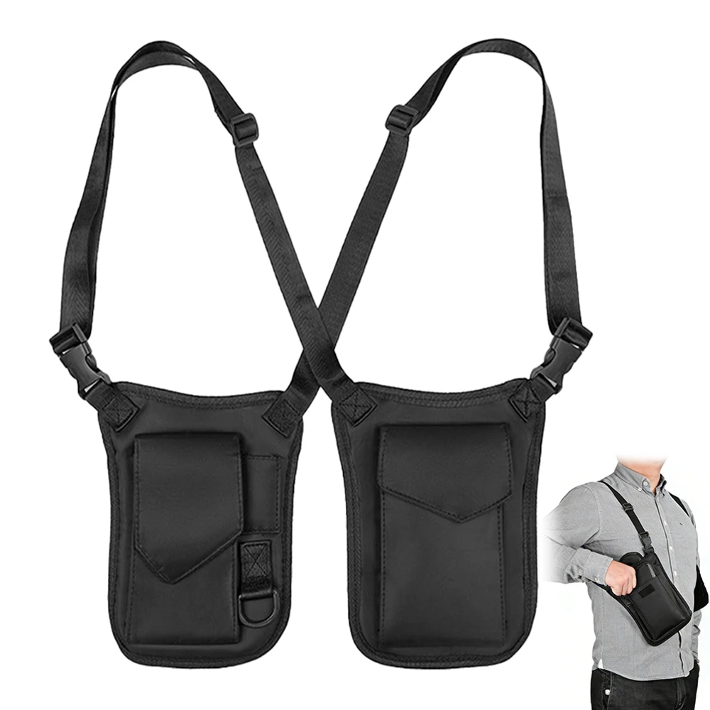 Bolso táctico de axila antirrobo con funda móvil oculta ajustable