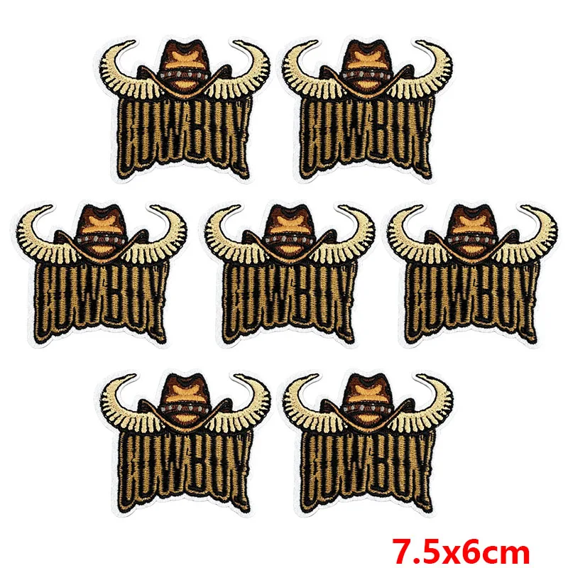 Parche vaquero bordado termoadhesivo estilo western para ropa - imagen 3