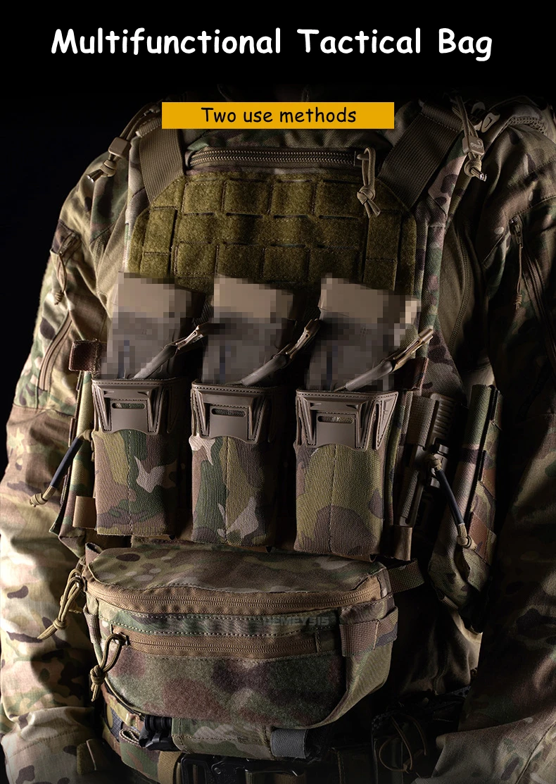 Vista frontal con sistema MOLLE