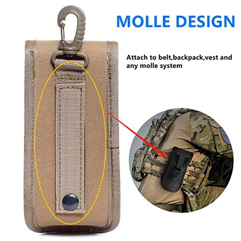 Funda táctica de nailon para gafas de sol con sistema MOLLE - imagen 5