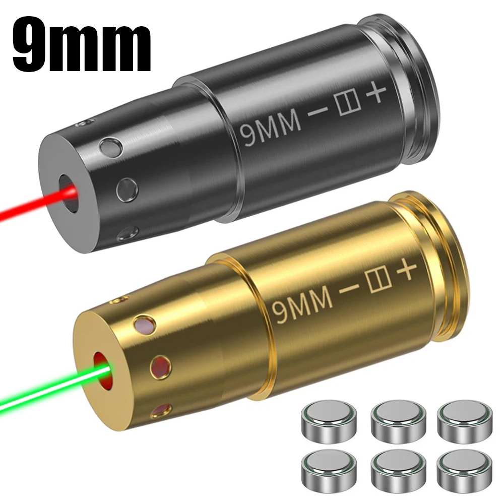 Colimador láser 9 mm para calibrar miras, con punto rojo y verde - imagen 4