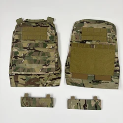 AVS Chaleco táctico de nylon sin armazón con hombreras MOLLE