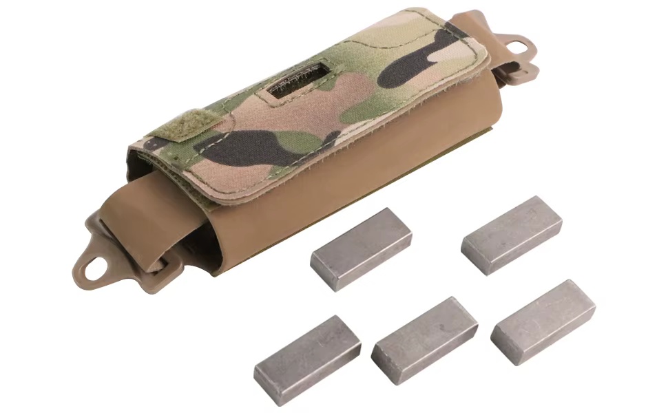 Bolsa de contrapeso para casco táctico vista frontal