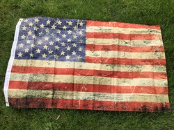 Banderín táctico vintage tejino teñido USA