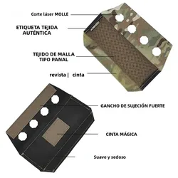 SINAIRSOFT Almohadillas tácticas para hombros Airsoft y chaleco