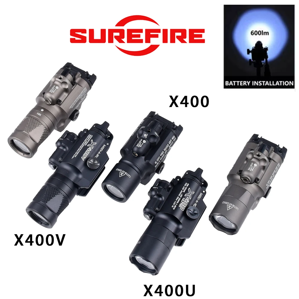 Linterna táctica Surefire X300 Ultra con láser verde/rojo y Picatinny - imagen 2