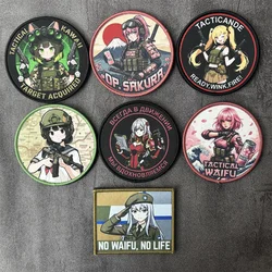 Parche táctico anime moral militar con velcro para mochila