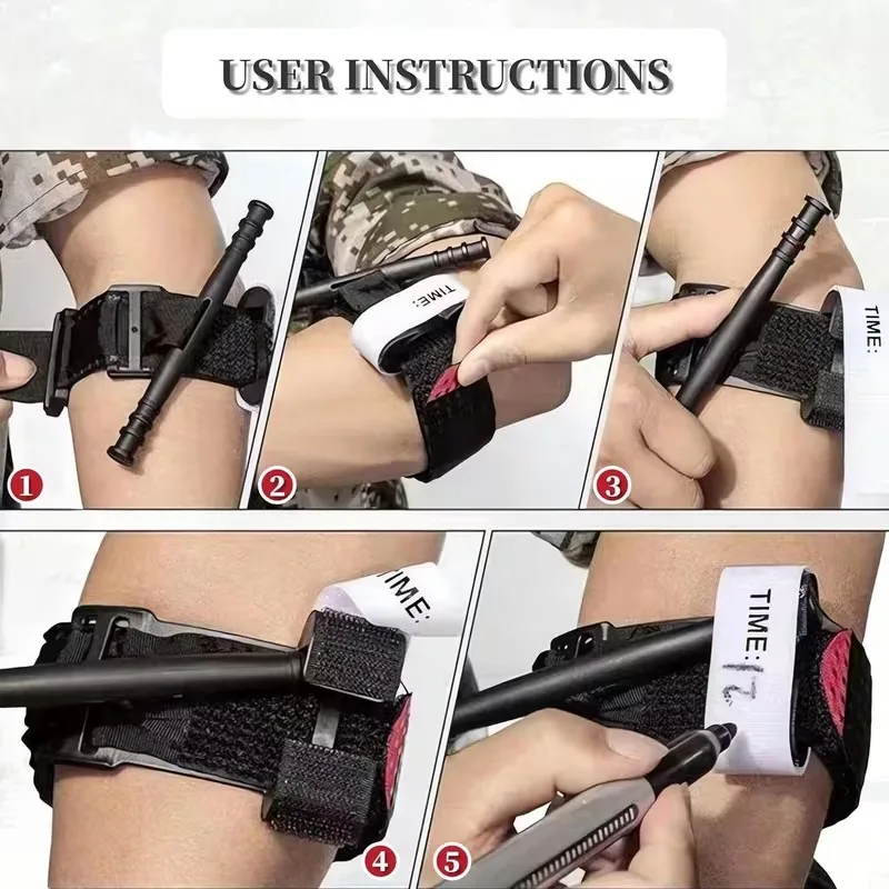 Torniquete táctico CAT emergencias – Equipo médico portátil outdoor - imagen 3