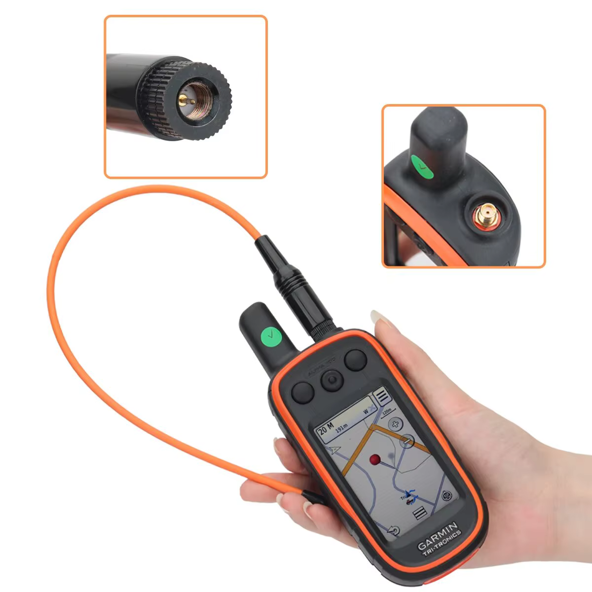 Garmin 771 Antena GPS SMA-macho látigo extendida 38cm Alpha 100 200 Astro