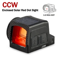 CCW visor táctico solar con punto rojo y Shake Awake