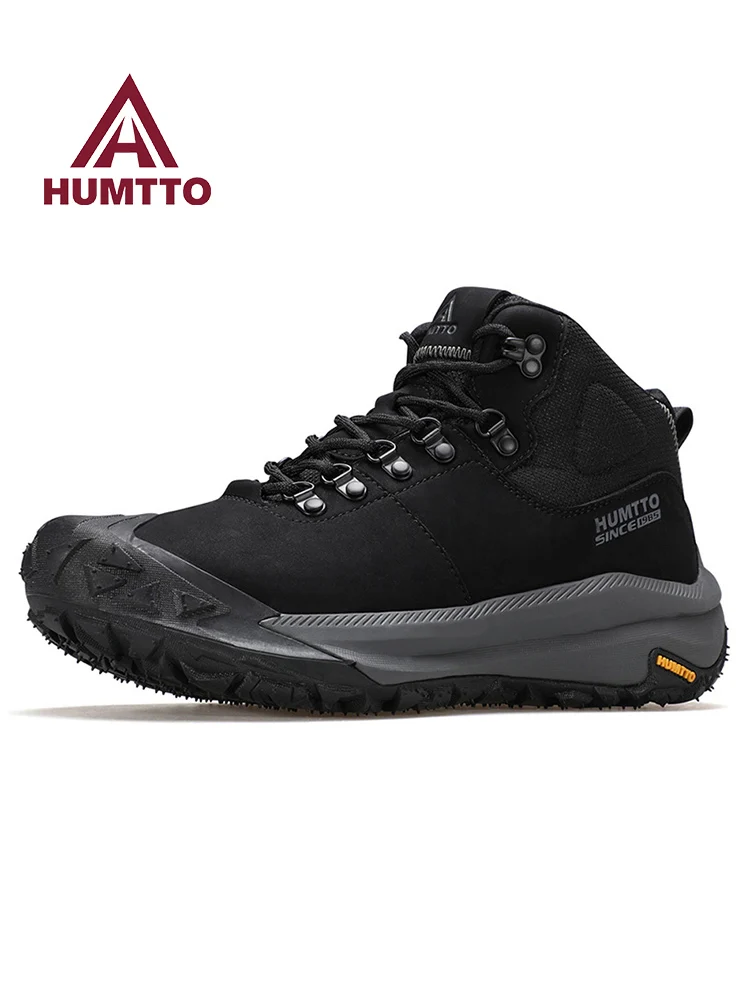 HUMTTO botas senderismo impermeables hombre mujer cuero - imagen 4