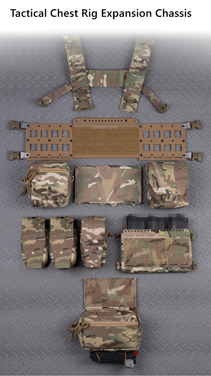 Panel modular con base MOLLE y velcro