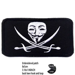 Vendetta Parche táctico bordado para mochila y brazalete con velcro