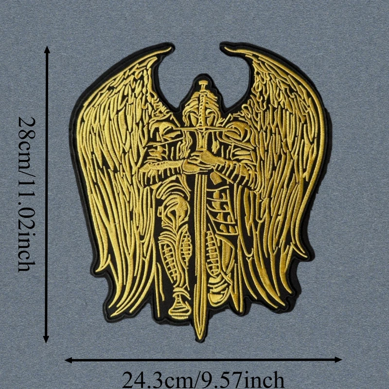 Parche táctico bordado Arcángel Miguel insignia caballero con espada