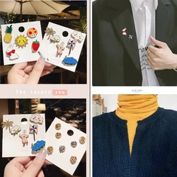 Alfileres de metal tipo insignia dibujos para chaquetas y bolsos