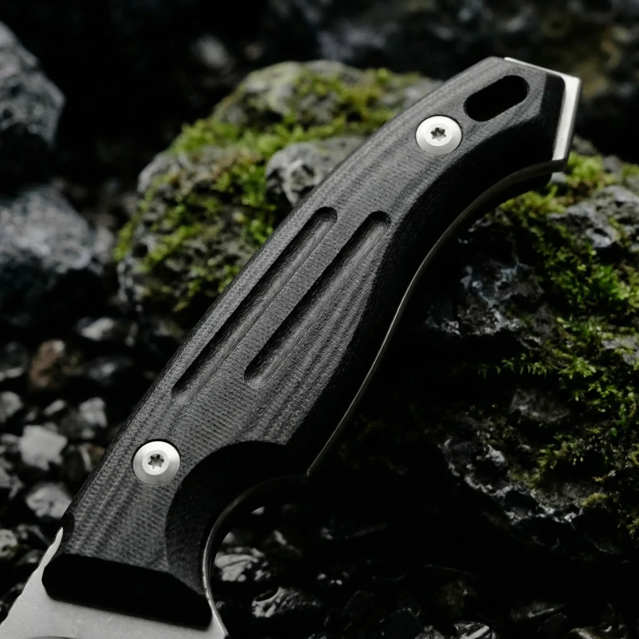 Cuchillo táctico de hoja fija para exterior, supervivencia - imagen 3