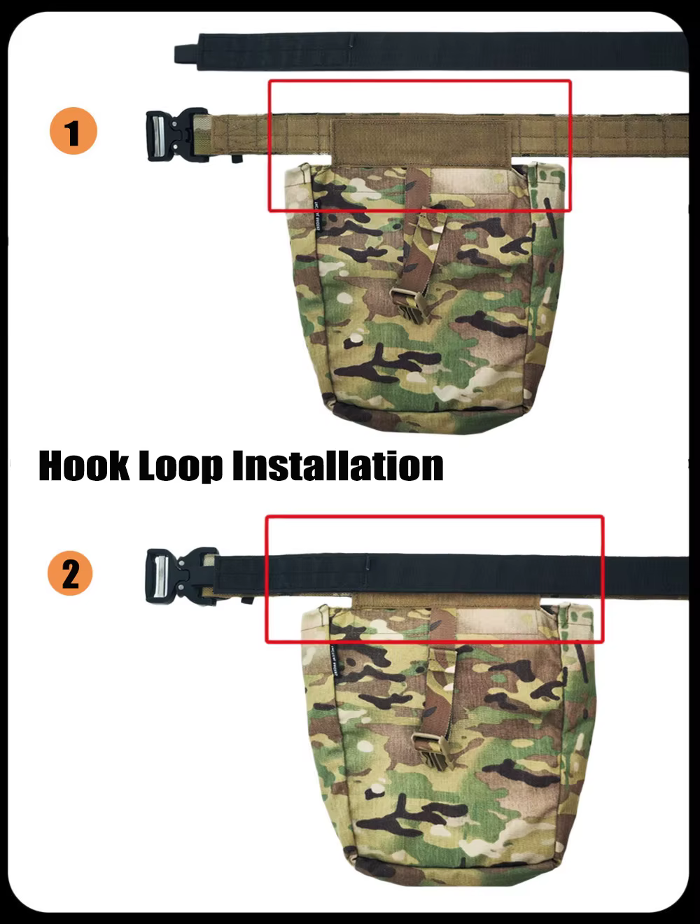 Bolsa táctica plegable de doble descarga para cinturón o chaleco - imagen 5