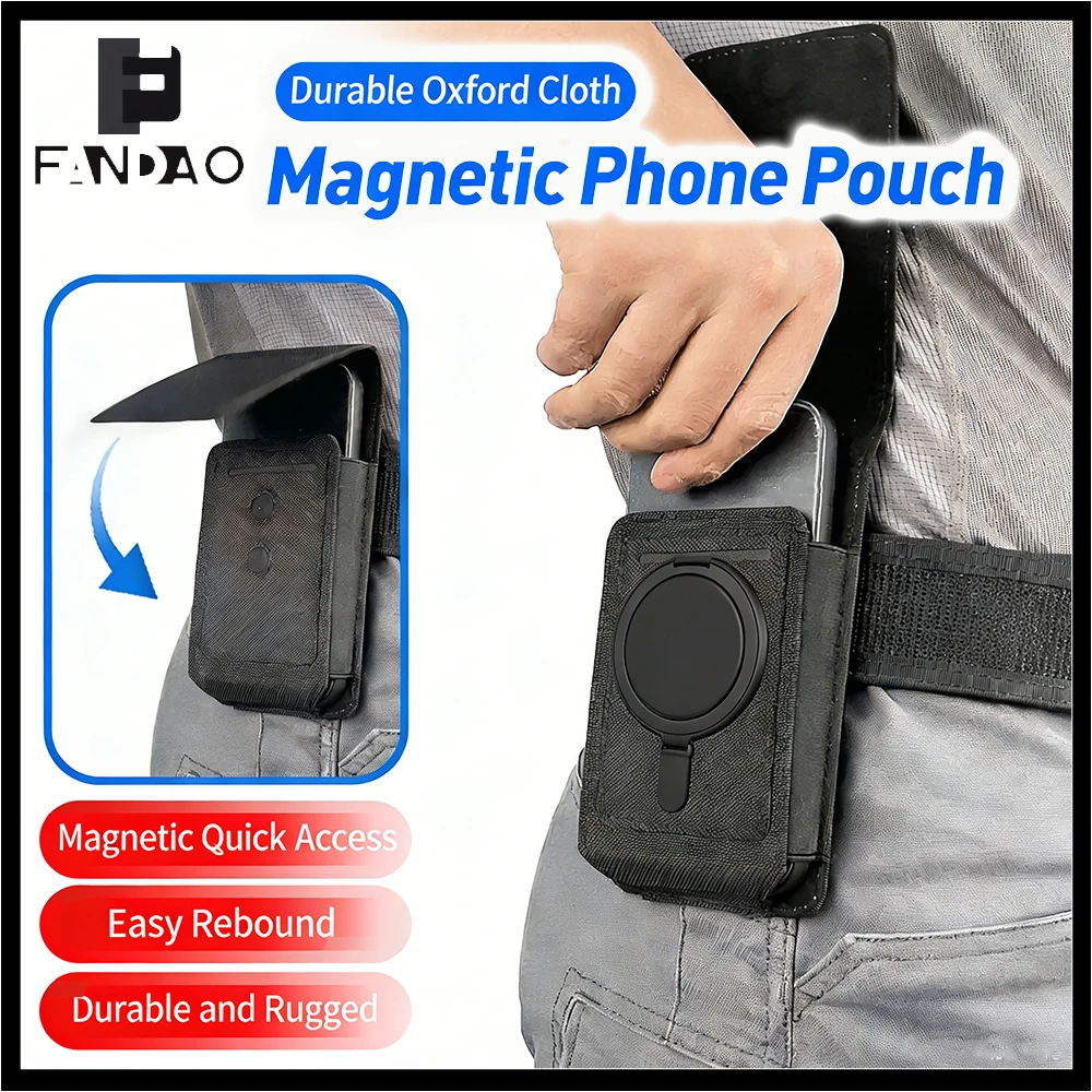 Funda táctica MOLLE de teléfono con acceso rápido Oxford cadera - imagen 2