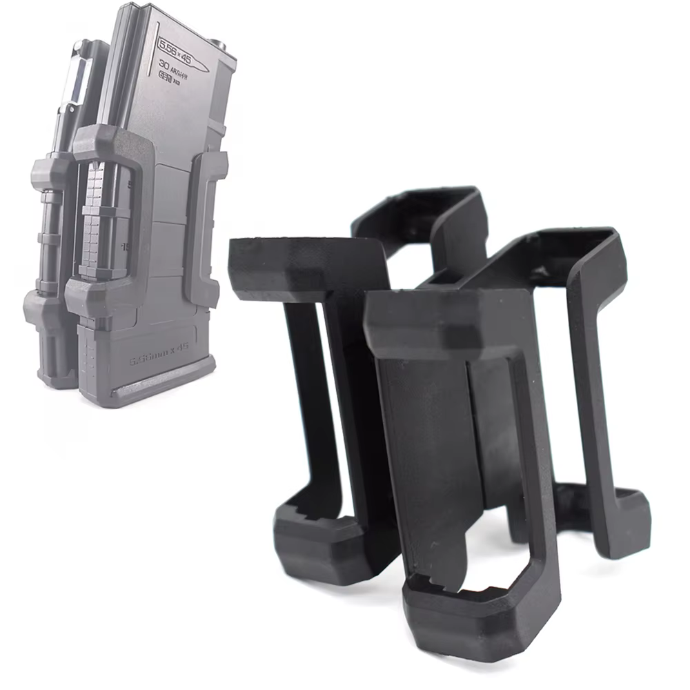 Acoplador doble cargador M4/M16 – Clip paralelo Airsoft táctico