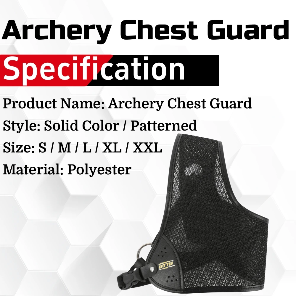 Protector de pecho tiro con arco para arquero diestro – Caza y blanco