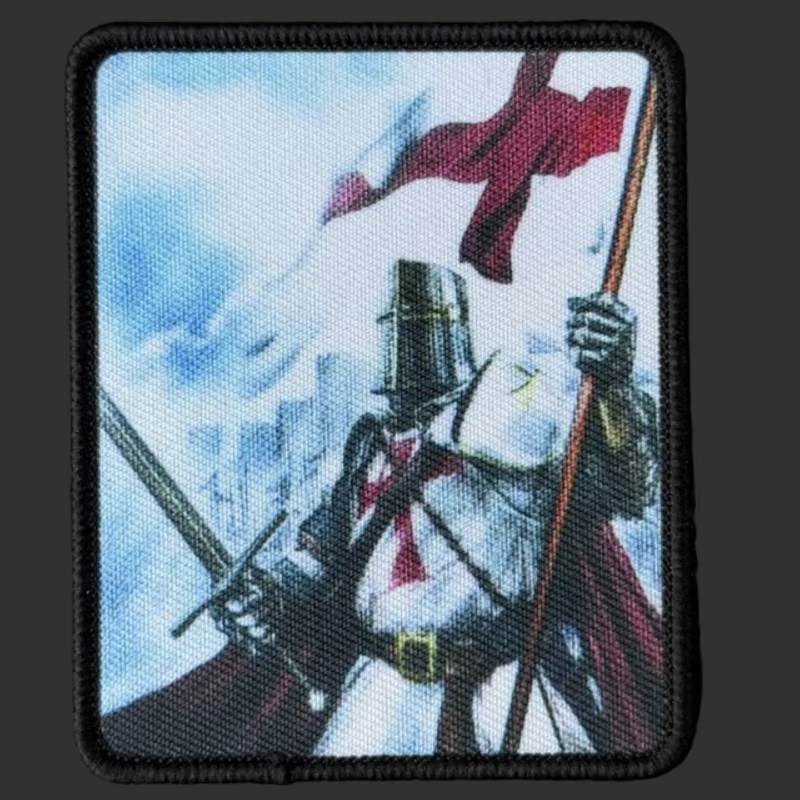 Parche táctico cruzado velcro moral militar – insignia para mochila - imagen 3