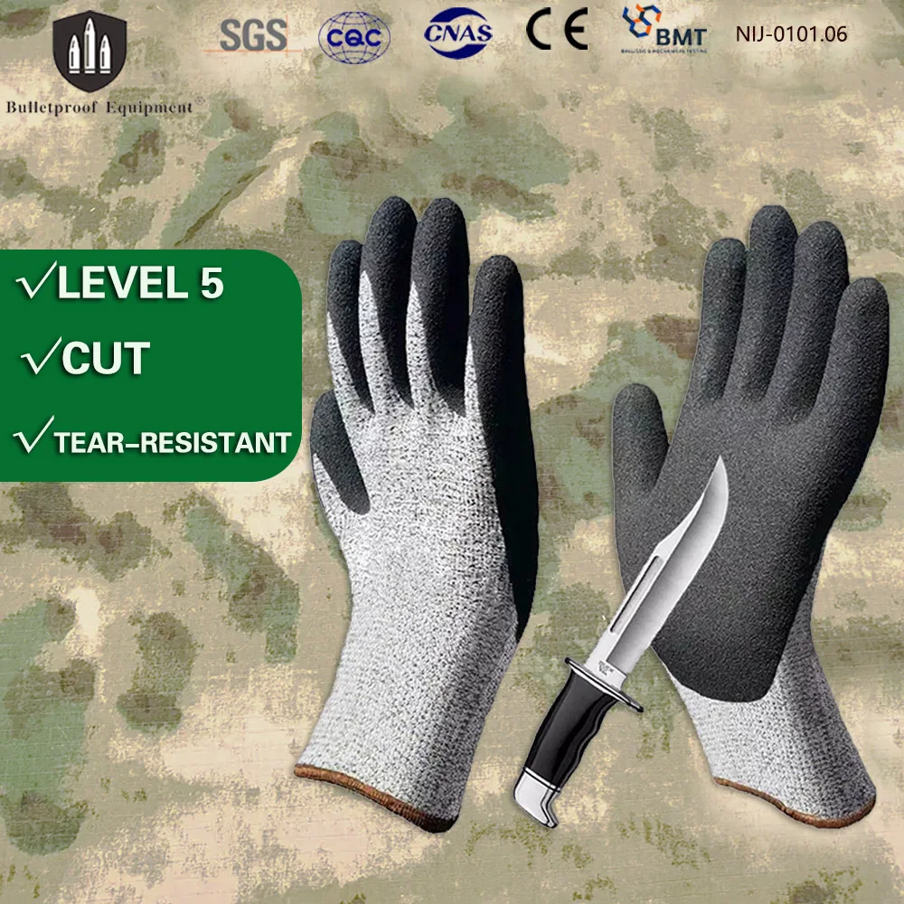 Guantes anticorte nitrilo nivel 5 SGS – Protección laboral - imagen 2