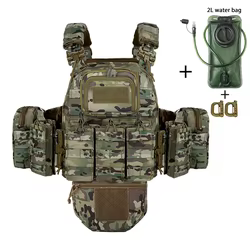 Chaleco táctico de caza camuflaje liberación rápida MOLLE modular