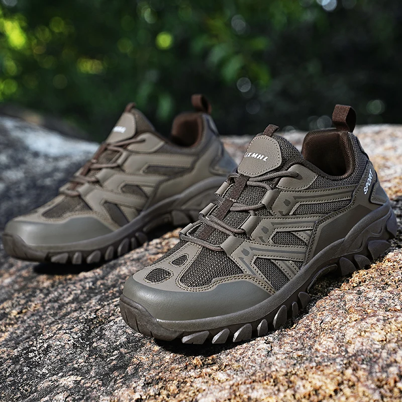 HIKEUP Botas de senderismo transpirables con punta anticolisión - imagen 4