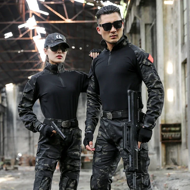 Uniforme táctico de camuflaje para hombre: camisa y cargo - imagen 4