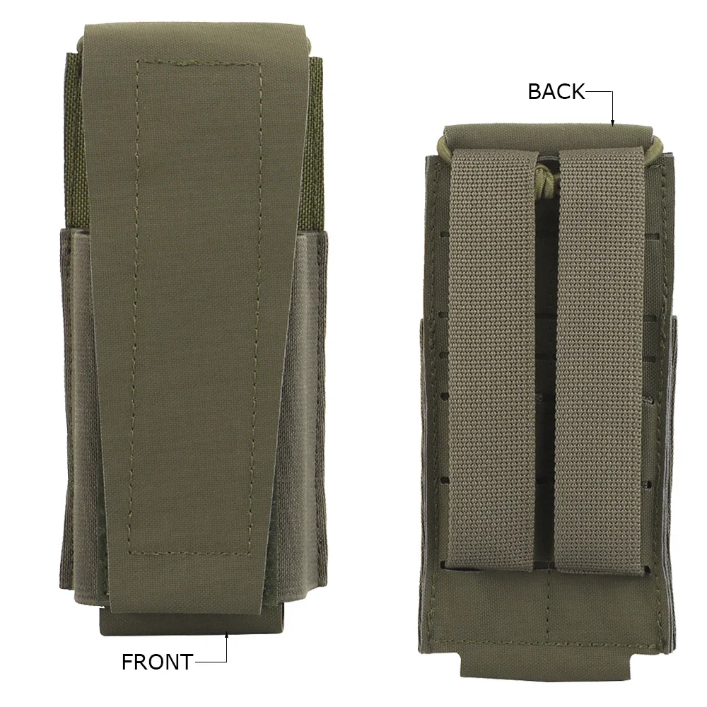 Bolsa táctica MOLLE para cargador de rifle en nailon coyote - imagen 3
