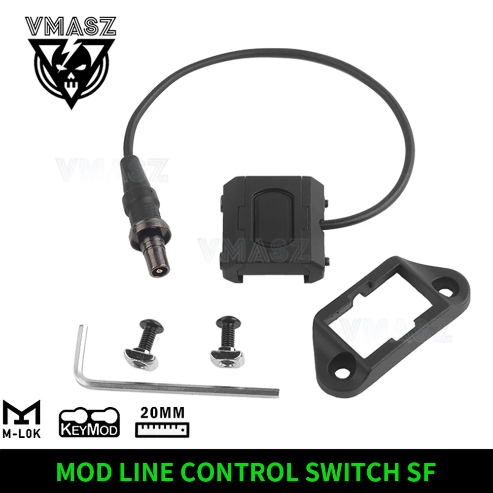 Interruptor de presión táctico airsoft con linterna y mando PEQ-15/NGAL - imagen 2