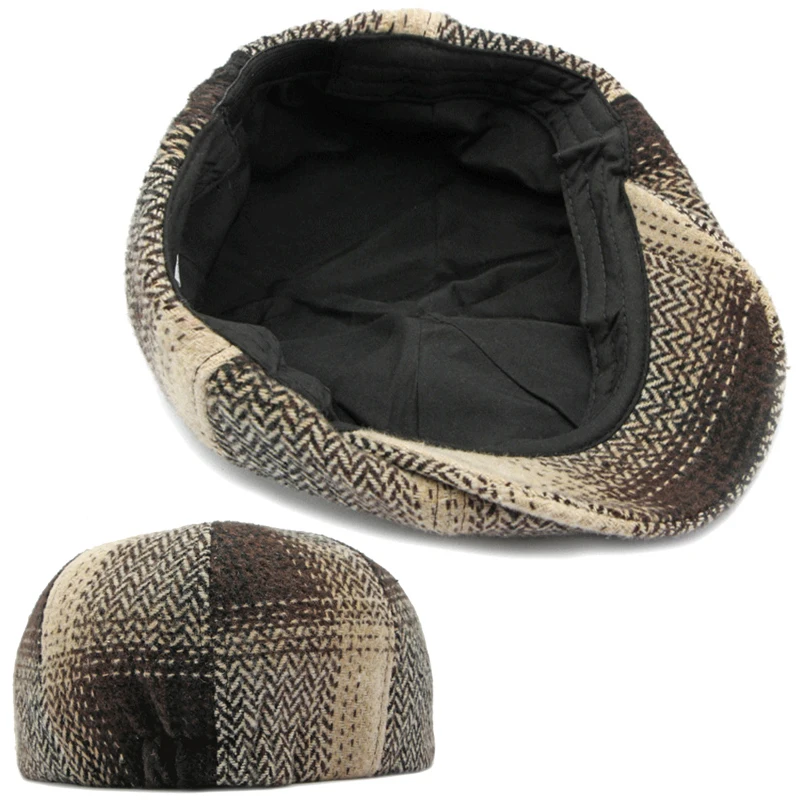 Gorra plana de espiga unisex estilo octogonal - imagen 5