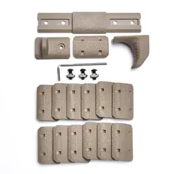 Cubierta protectora M-LOK de perfil bajo nylon táctica airsoft