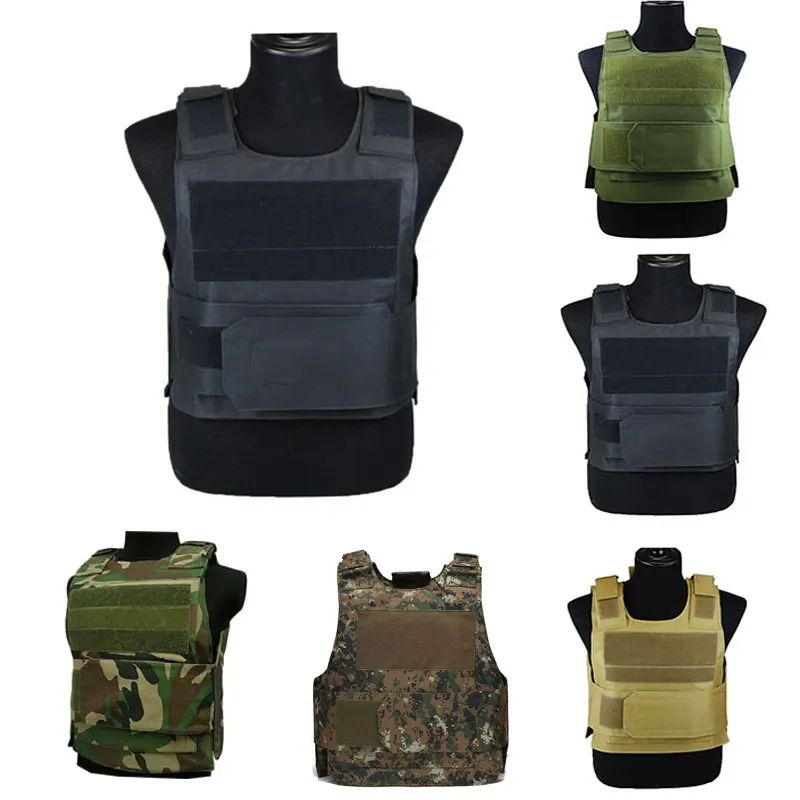 Chaleco táctico nivel II antipuñaladas MOLLE para Airsoft y caza - imagen 5