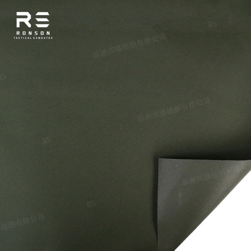 Tela Cordura nailon verde oscuro PU impermeable para uso táctico - imagen 2