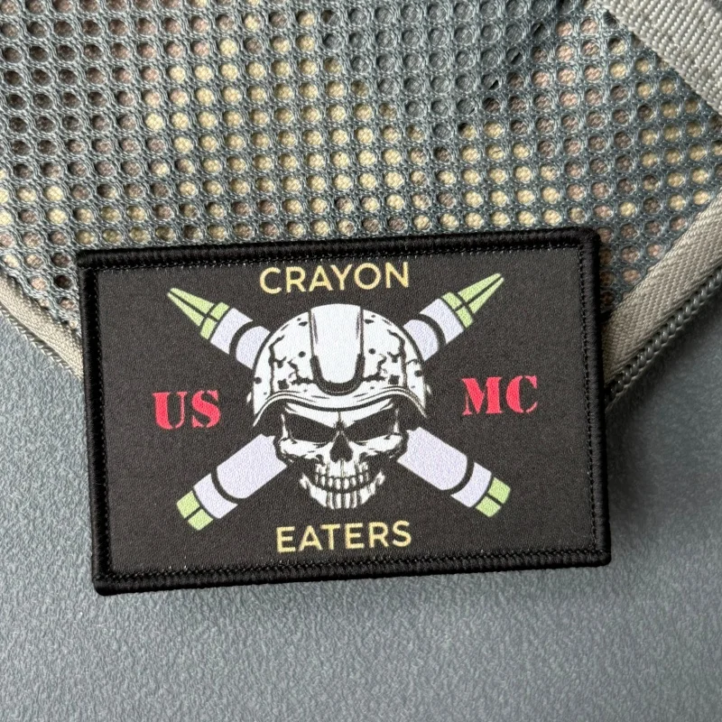 Parche Calavera Táctico Hook y Loop Morale para Morral
