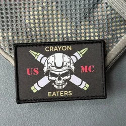 Parche Calavera Táctico Hook y Loop Morale para Morral