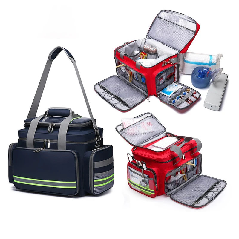 Botiquín primeros auxilios bolsa médica impermeable Oxford reflectante