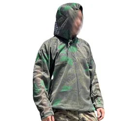 Chaqueta táctica transpirable con capucha ripstop para asalto hombre