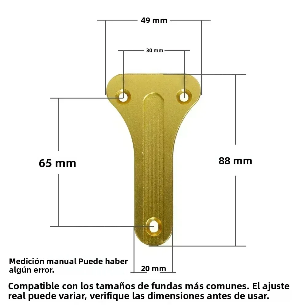 Funda de pistola SINAIRSOFT Tipo T IPSC/IDPA aluminio CNC cerrada - imagen 4