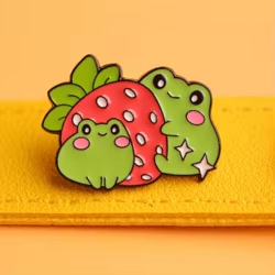 Broche aleación ranita simpática ajustable para decorar mochila