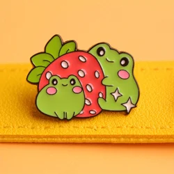 Broche aleación ranita simpática ajustable para decorar mochila