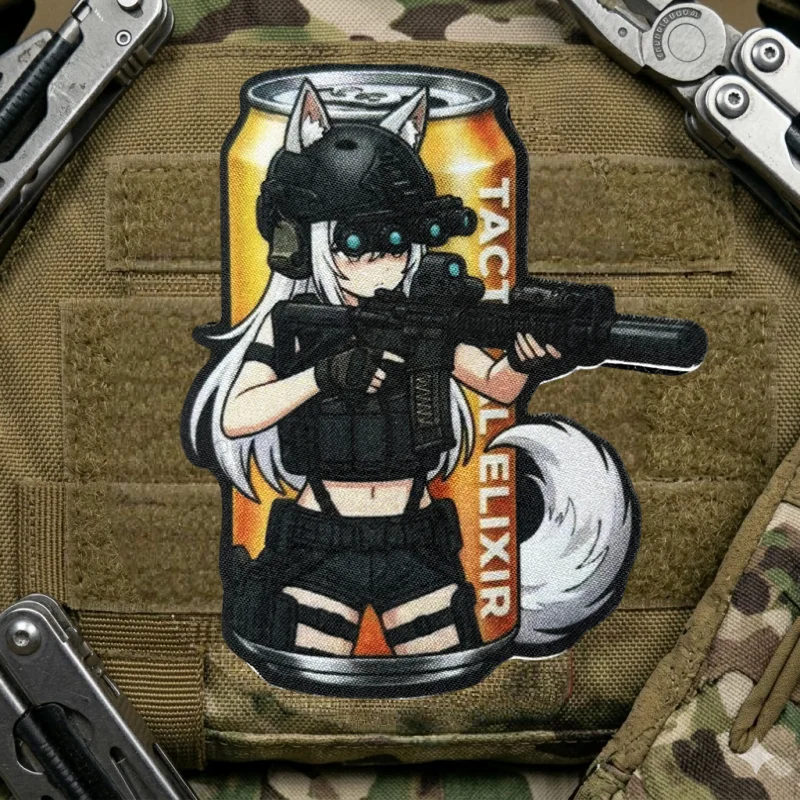 Parche táctico moral Fox anime con velcro para brazalete - imagen 4