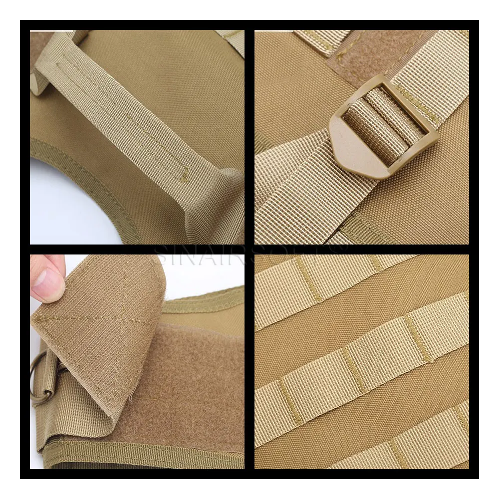 Chaleco táctico MOLLE modular nailon con bolsillo hidratación - imagen 2