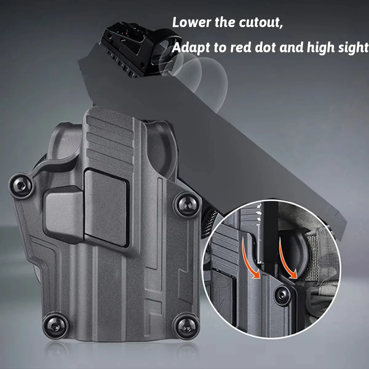 Cytac funda pistola táctica desenfunde rápido universal cinturón - imagen 2