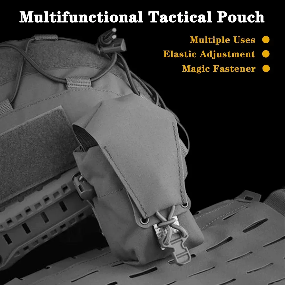 Bolsa táctica MOLLE multifuncional para radio walkie talkie caza - imagen 2